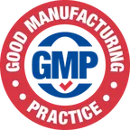 NervoCalmX GMP certified facility badge