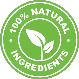 NervoCalmX 100 percent natural ingredients badge