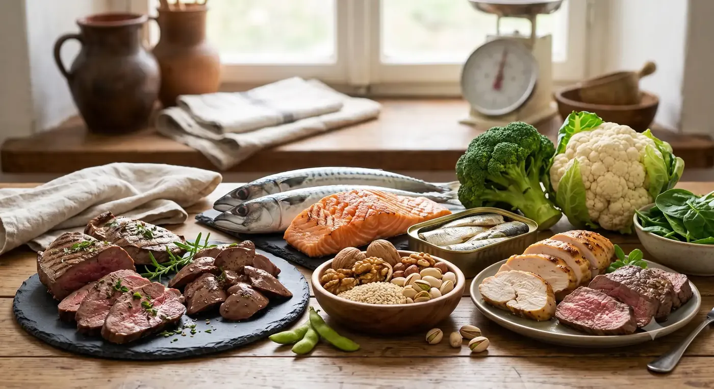Whole foods rich in coenzyme Q10 and nerve-supporting nutrients