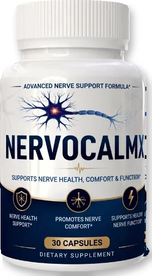 NervoCalmX nerve support capsules, single 30 capsule bottle